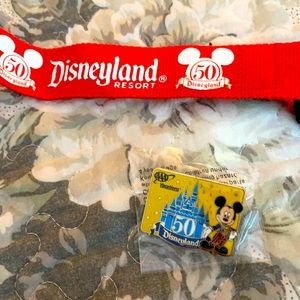 Disneyland 50th Anniversary Lanyard